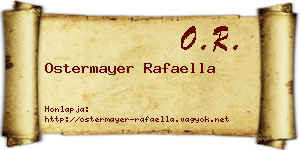 Ostermayer Rafaella névjegykártya